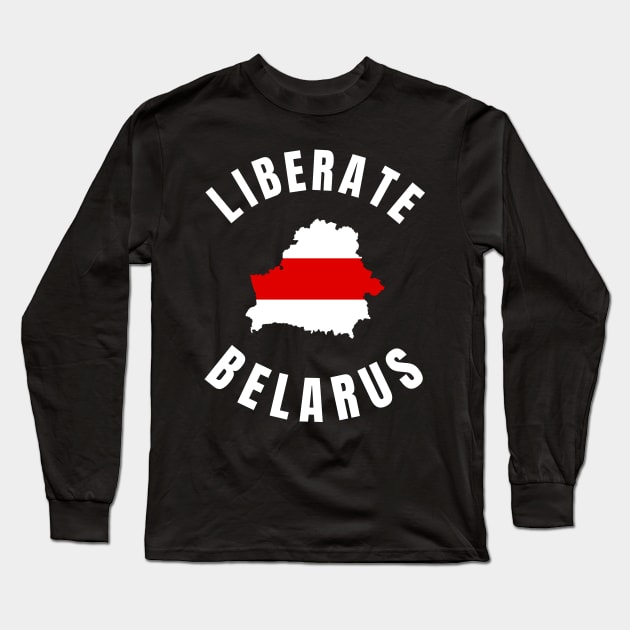 LIBERATE BELARUS PROTEST Long Sleeve T-Shirt by ProgressiveMOB